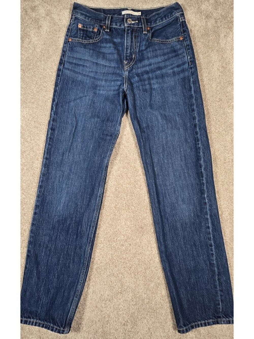 Levi’s Low Pro Straight Jeans Cotton Medium Wash Blue Denim Women's Size W26
